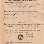 Preussen - Ershausen (1867), Ra2 a. Postbehändigungsschein n. Heiligenstadt