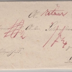 Preussen - Heiligenstadt K2 (ca. 1850), Postvorschußbrief n. (?), Retourvermerk
