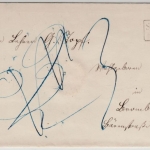 Preussen - Sondershausen (ca. 1860), mehrfach umtaxierter Brief n. Bromberg