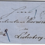 Thurn & Taxis - Wallendorf (1859), K1 a. Francobrief n. Leutenberg, ohne Inhalt