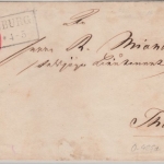 Preussen - Hornburg (ca. 1860), Ra2 a. 1 Sgr. GA-Umschlag n. Thale