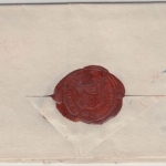 Thurn & Taxis - Rudolstadt (ca. 1840), blauer K2 a. "Criminalia"-Dienstbrief n.