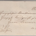 Thurn & Taxis - Schalkau (1853), K2 a. Dienstbrief n. Hildburghausen, Wendebrief