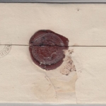 Thurn & Taxis - Schalkau (1853), K2 a. Dienstbrief n. Hildburghausen, Wendebrief