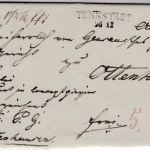 Preussen - Tennstädt (1837), L2 a. Paketbegleitbrief n. Ottenhausen, mit Inhalt