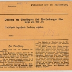 DR - 2x2 M. Germania, Paketkarte Annaberg (Erzgebirge) - Passau 5.4.21