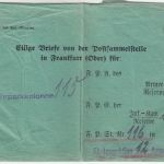 DR - Feldpost, "Eilige briefe v.d. Postsammelstelle Frankfurt/Oder" 1915 n.
