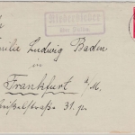 DR - Niederbieber ü. Fulda, Landpost-Ra2 a. brief n. Frankfurt a.M. 1937