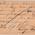 DR/Thurn&Taxis - Oberweissbach (1874), K1 a. 2 Kr. Brustschild GA-Karte n.Berlin