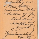 DR/Sachsen - Grünhainichen 1873, K2 a. 1/2 Gr. Brustschild GA-Karte n. Oberstein