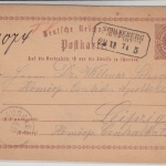 DR/Sachsen - Schneeberg Neustädtel 1874, Ra2 a. 1/2 Gr. Brustschild GA-Karte n.