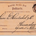 DR/Sachsen - Zwönitz 1873, K2 a. 1/2 Gr. Brustschild GA-Karte n. Heinersdorf b.