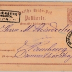 DR/NDP - Marienberg i.Sachsen 1875, Ra3(Ablöser) a. 1/2 Gr. Brustschild GA-Karte