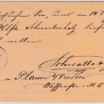 DR - Dresden IV 1873, Ra3 a. 1/2 Gr. Brustschild GA-Karte n. Laubegast