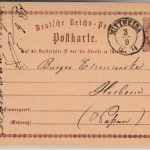 DR/Sachsen - Mittweida 1874, K2 a. 1/2 Gr. Brustschild GA-Karte n. Herborn