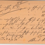 DR/Sachsen - Mittweida 1874, K2 a. 1/2 Gr. Brustschild GA-Karte n. Herborn
