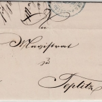 DR - Schleiz 1872, K1 a. 1 Gr. gr. Brustschild, Brief n. Teplitz/ÖSTERREICH