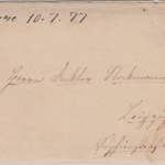 DR - 2x10 Pfg., Postzustellurkunde Ra2 Tennstaedt 1883