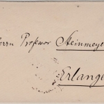 DR/Thurn&Taxis - Jena 15.7., K1 a. Brief n. Erlangen, ohne Inhalt