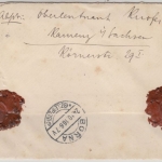 DR - 30+15 Pfg. Germania, Einschreibebrief Kamenz - Borna 1916