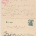 DR - Zittau Ausstellung 1902, SST/KOS a. 5 Pfg. Germania GA-Karte/A-Teil