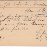 DR - Ohorn 1901, kl. K1 a. 5 Pfg. Germania GA-Karte n. Dresden