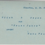 DR - Glauchau 31.12.02, Kreisgitterstempel, 2 Pfg. Germania-GA-Karte/Silvester