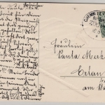 DR - Bahnpost Chemnitz - Rosswein Zug 1414, Patriotika-Prägekarte Hainichen 1910