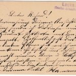 DR - Lucka (Sachs.-Altenb.) 1.1.00, K1 a. 5 Pfg. Germania Jahrhundert-GA-Karte