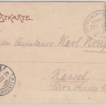 DR - Bahnpost Rottenbach - Katzhütte Zug 922, Karte v. Glasbach - Kassel 1903