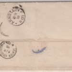 DR - Sondershausen 1888, K1 a.Dienstbrief/Nachporto, Nachsendung Arnstadt/Gehren