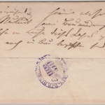 DR - Weimar 1879, K1 a.Dienstbrief/Nachporto n. Mellingen, ohne Inhalt