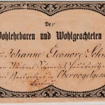 Sachsen - Obervogelgesang 1863, Taufbrief m. dek. Lithographie
