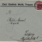 DR-Infla - 250 Tsd. a. 500 M., Firmenbrief Treuen - Leipzig 23.9.23