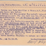 DR-Infla - 2 Mio. a. 5.000 M. Ziffer, Firmenkarte Löbau - Lauban 16.10.23