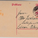 DR-Infla - Droyssig 8.9.19, Kreisgitter-Stpl. a. 10 Pfg. Sonder-GA-Karte n.
