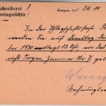 DR-Infla - 10 Pfg. Dienst/21 u.a., Ortskarte (Amtsgericht) Torgau 27.11.20