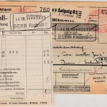 DR - Leipzig 1930, Gebühr bezahlt, Paketkarte/Selbstbucher i.d. SCHWEIZ