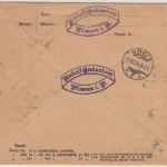DR - 10 Pfg. Holztaube u.a., Einschreibebrief Plauen (Vogtland) - Greiz 1924