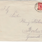 DR - Bahnpost Werdau-Mehltheuer Zug 2263, Brief n. Berlin