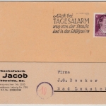 DR - (10) Mittweida 22.3.45, PLZ-Masch.werbestpl. a. Karte n. Bad Lausick