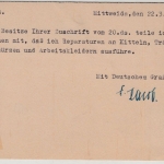 DR - (10) Mittweida 22.3.45, PLZ-Masch.werbestpl. a. Karte n. Bad Lausick