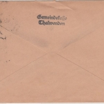 DR - Thalwenden ü. Uder (Eichsfeld), Landpost-Ra2 a. Brief n. Heiligenstadt 1934