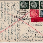 DR - 3x6+4+12 Pfg. Hindenburg, Eilkarte Weimar - Berlin 1940