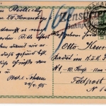 Österreich - Zensuriert Bahnpostamt, L2 a. 5 H. GA-Karte Krakau - Feldpost Nr.15