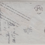 Württemberg - 3 Kr. GA-Umschlag K2 Buchau - Ulm 1867, ohne Inhalt