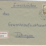 Franz.Zone/BRD - Leutkirch 1946/1956, 3 Einschreibebriefe, ohne Inhalt