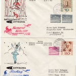 BRD - Karneval Köln/Fasching München 2 LH-Sonderflug-Belege München/Wahn 29.2.60