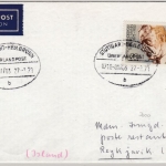 BRD - Überlandpost Stuttgart-Heilbronn 0710-01/03, Lupo-Brief n. ISLAND 1978