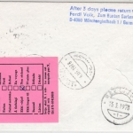 BRD - Überlandpost Stuttgart-Heilbronn 0710-01/03, Lupo-Brief n. ISLAND 1978